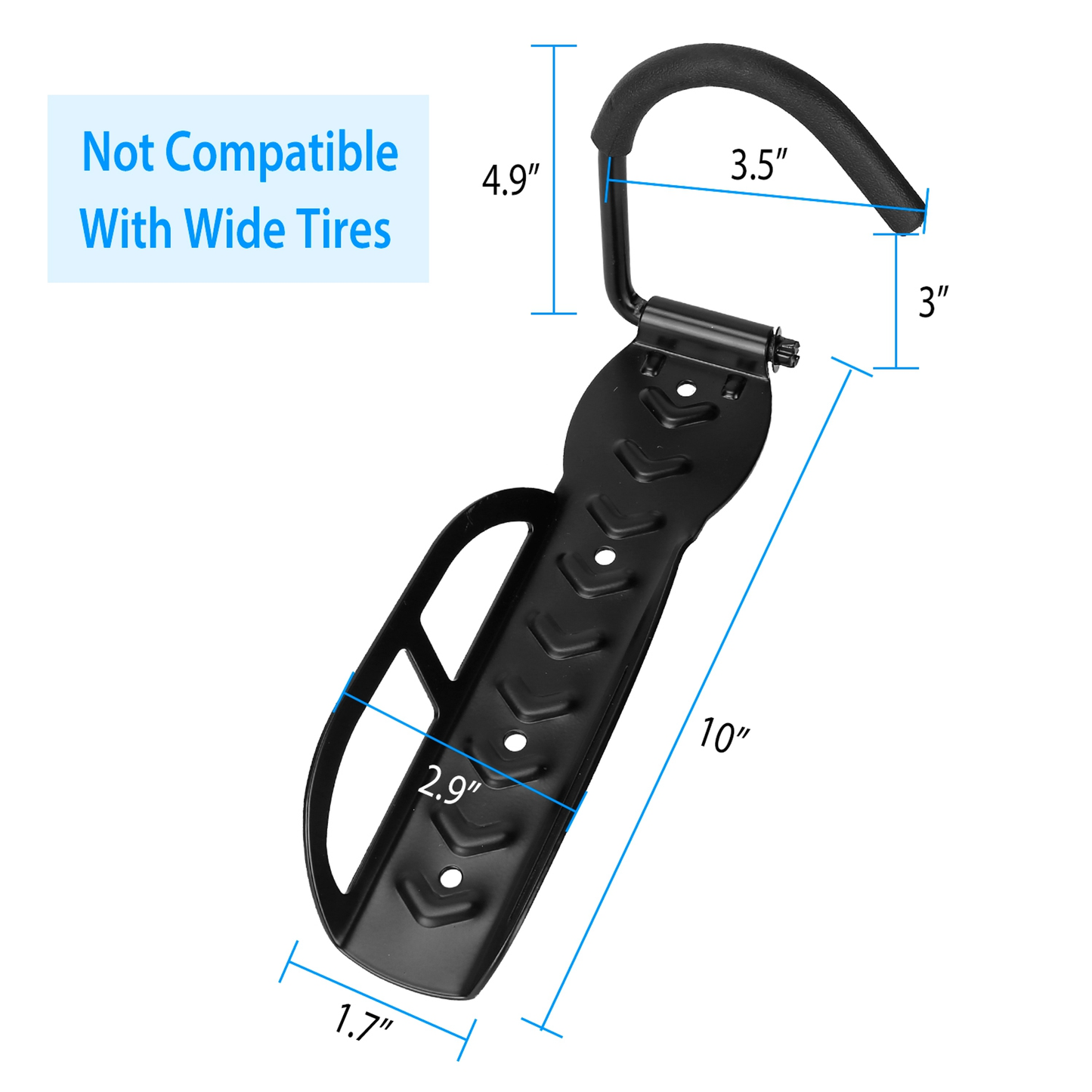2Pcs Wall-Mount Vertical Bike Racks