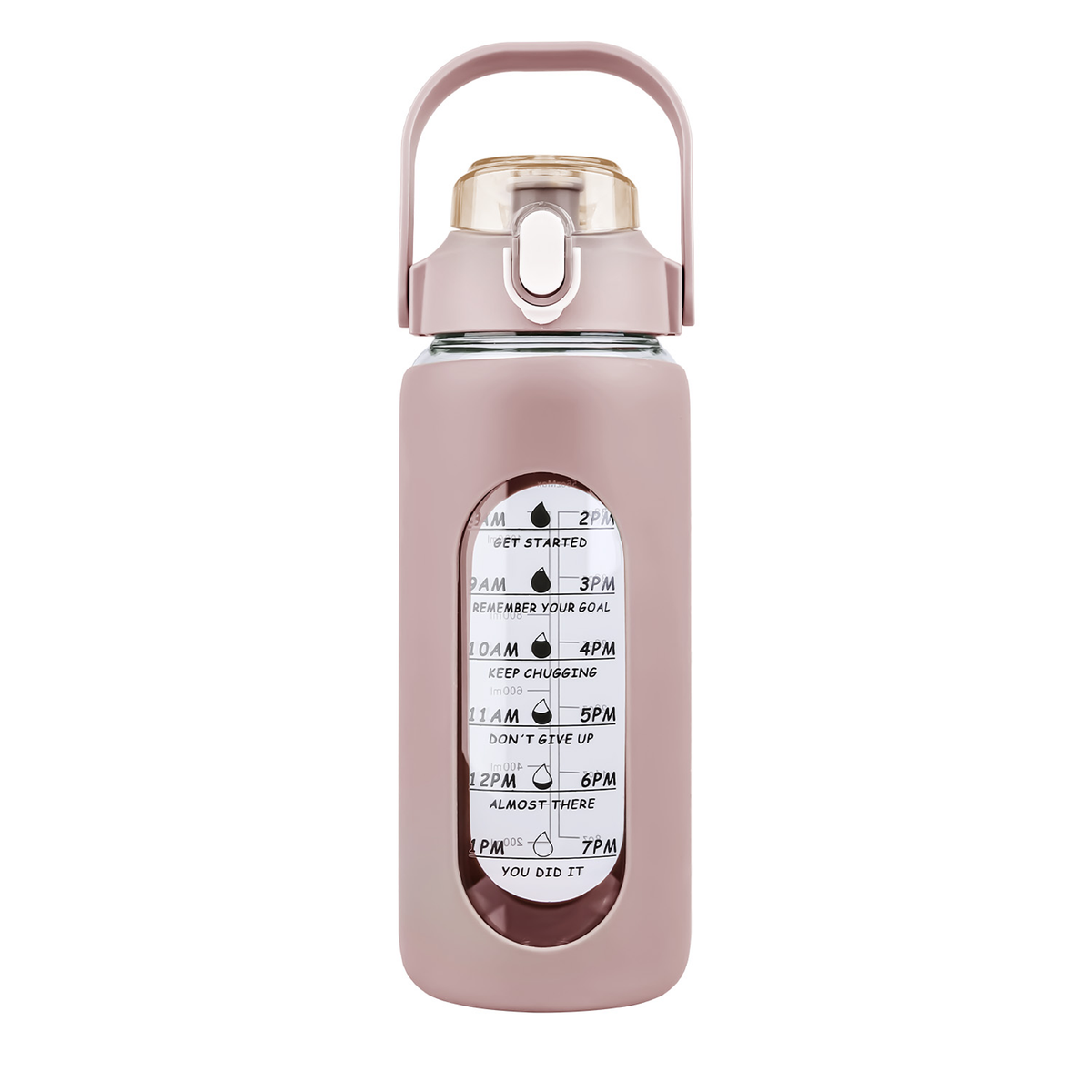 64oz Glass Water Bottle Coffee