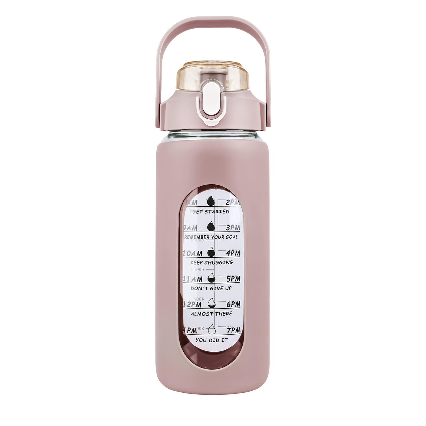 64oz Glass Water Bottle Coffee