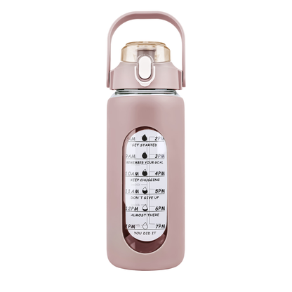 64oz Glass Water Bottle Coffee