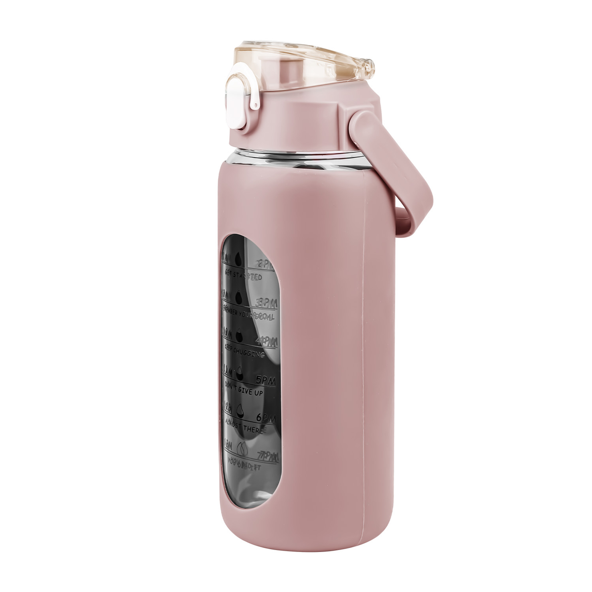 64oz Glass Water Bottle Coffee