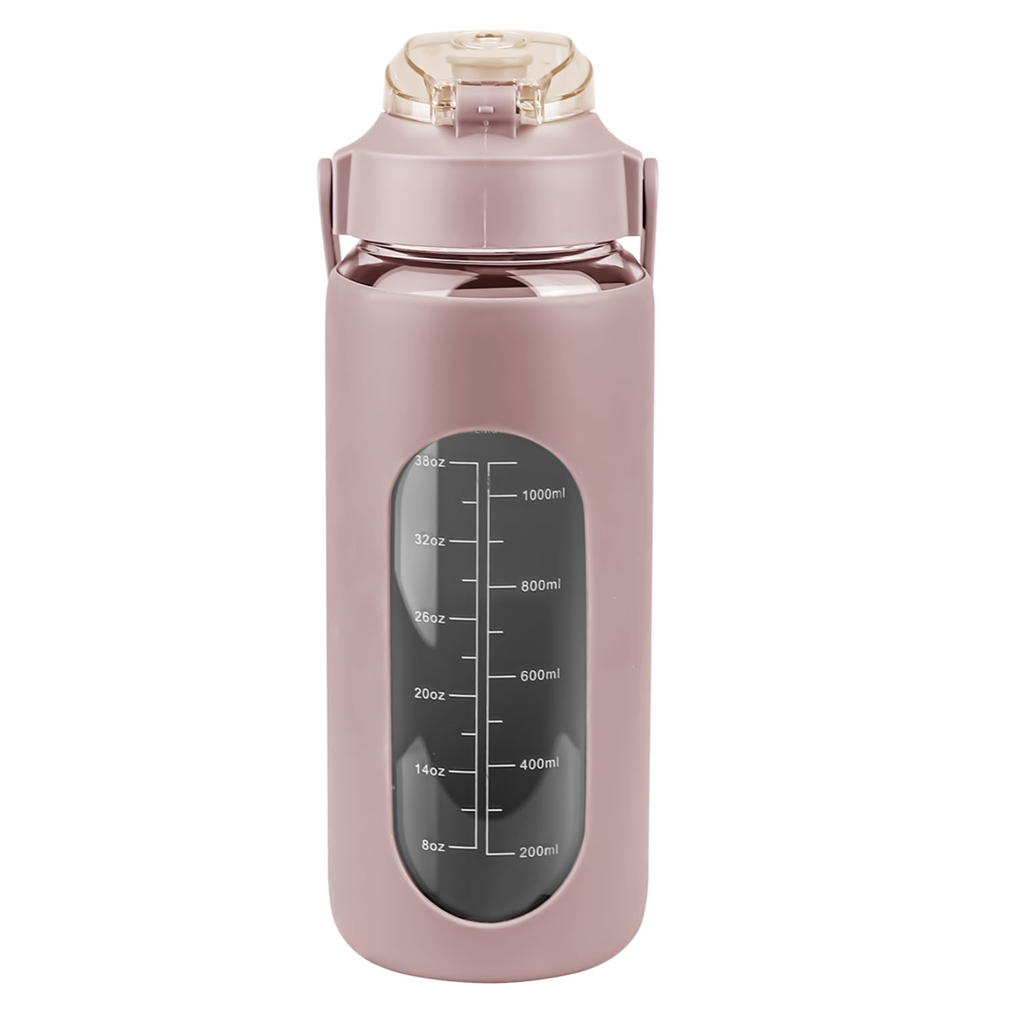 64oz Glass Water Bottle Coffee