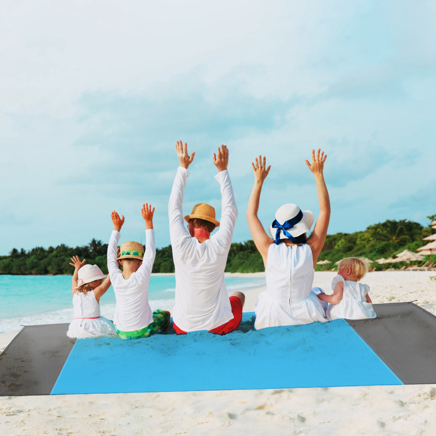 Sand-Proof Picnic Blanket with Anchors