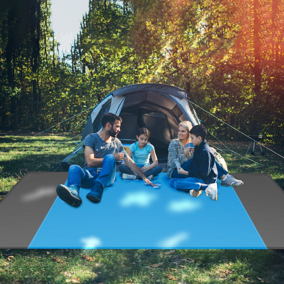 Sand-Proof Picnic Blanket with Anchors