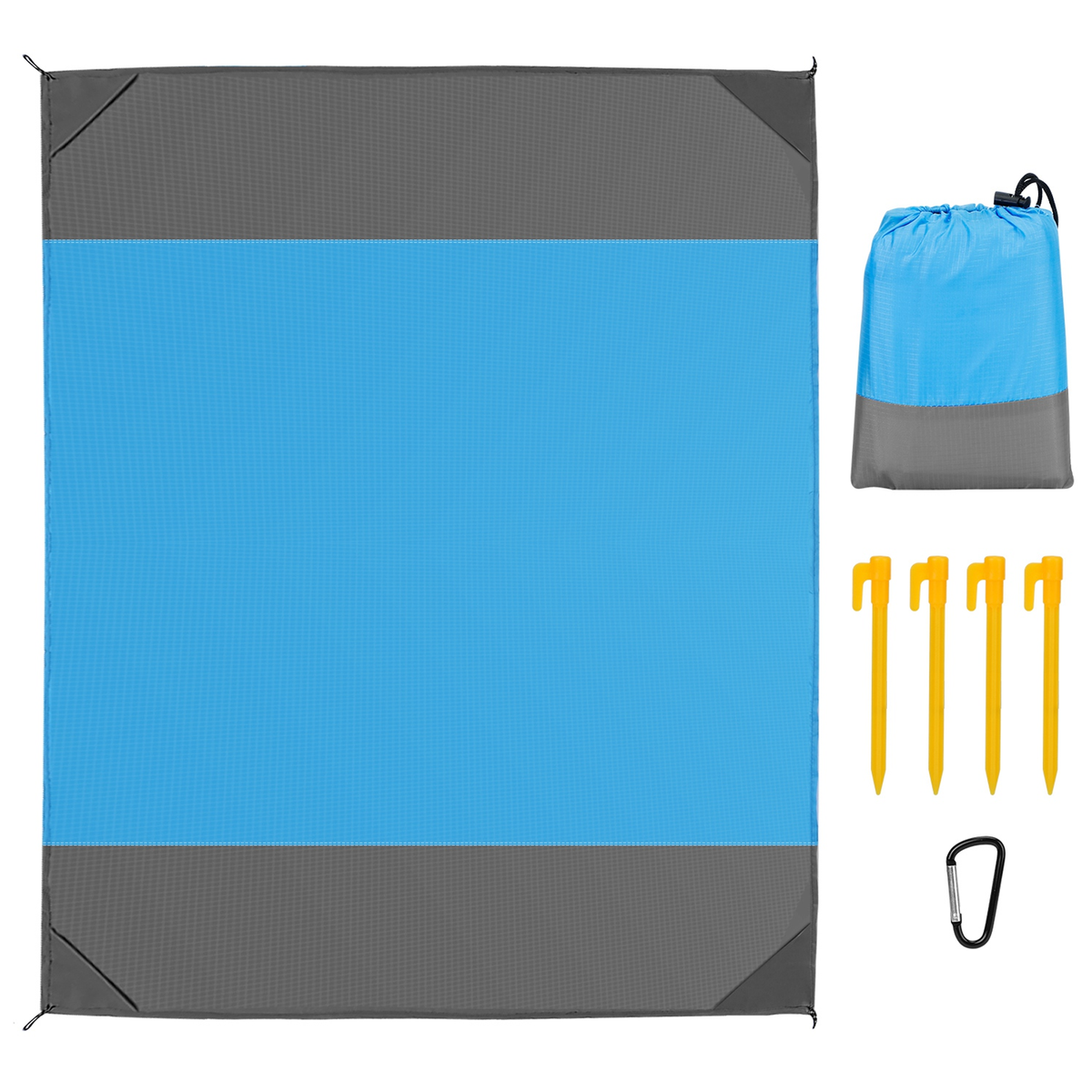 Sand-Proof Picnic Blanket Blue