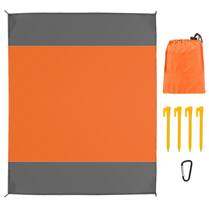 Sand-Proof Picnic Blanket 82.6 x 78.7 in, Orange