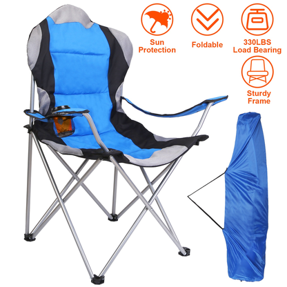 Foldable Heavy-Duty Steel Camping Chair