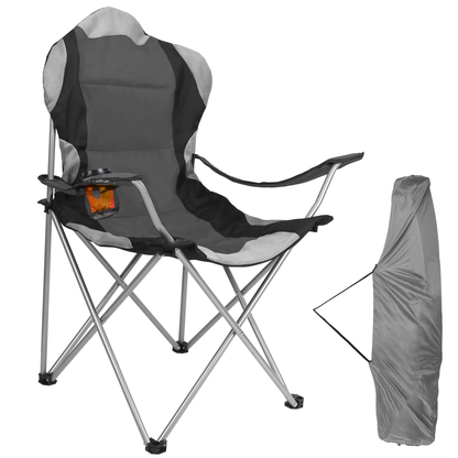 Foldable Heavy-Duty Steel Camping Chair