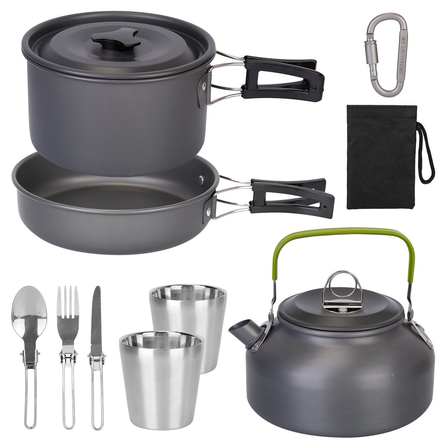 12-Piece Camping Cookware Set with Storage Bag