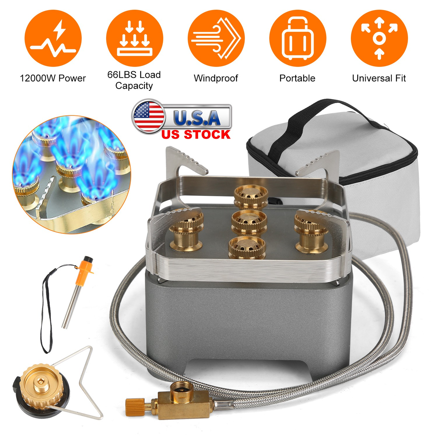 12000W Portable Camping Stove