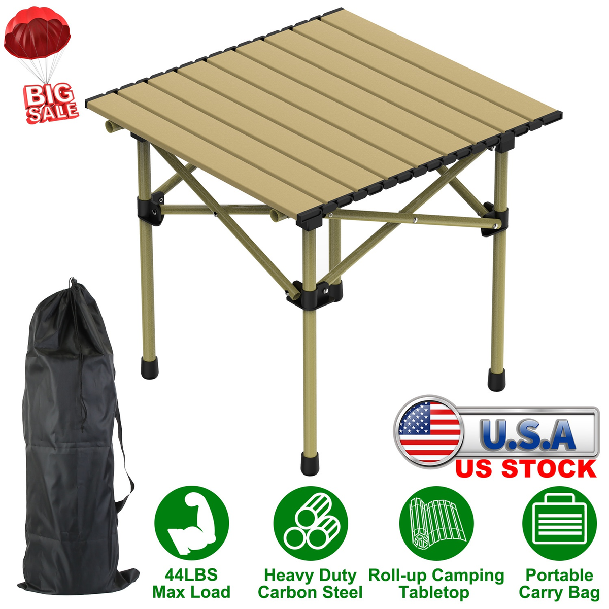 Folding Roll-Up Camping Table
