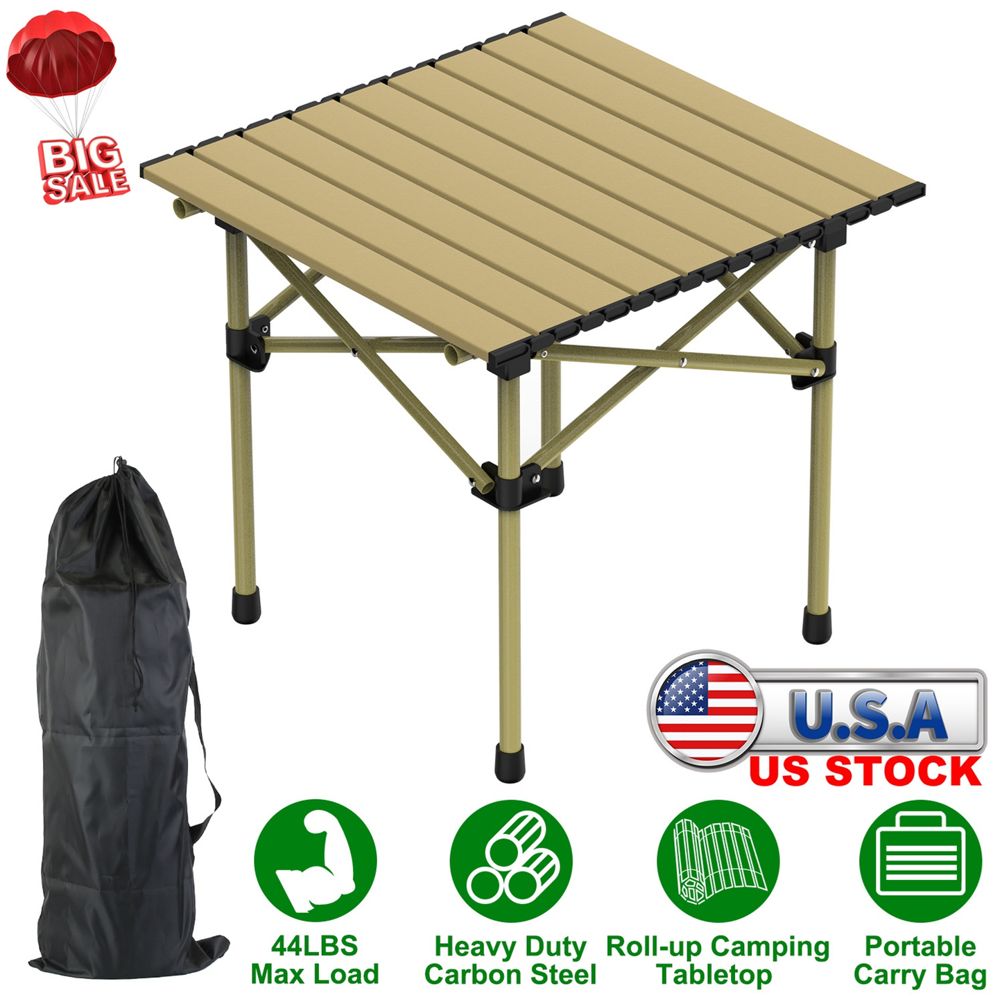 Folding Roll-Up Camping Table