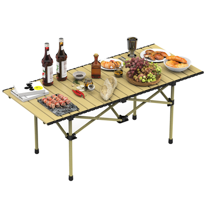 Roll-Up Folding Camping Table