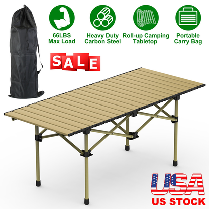 Roll-Up Folding Camping Table