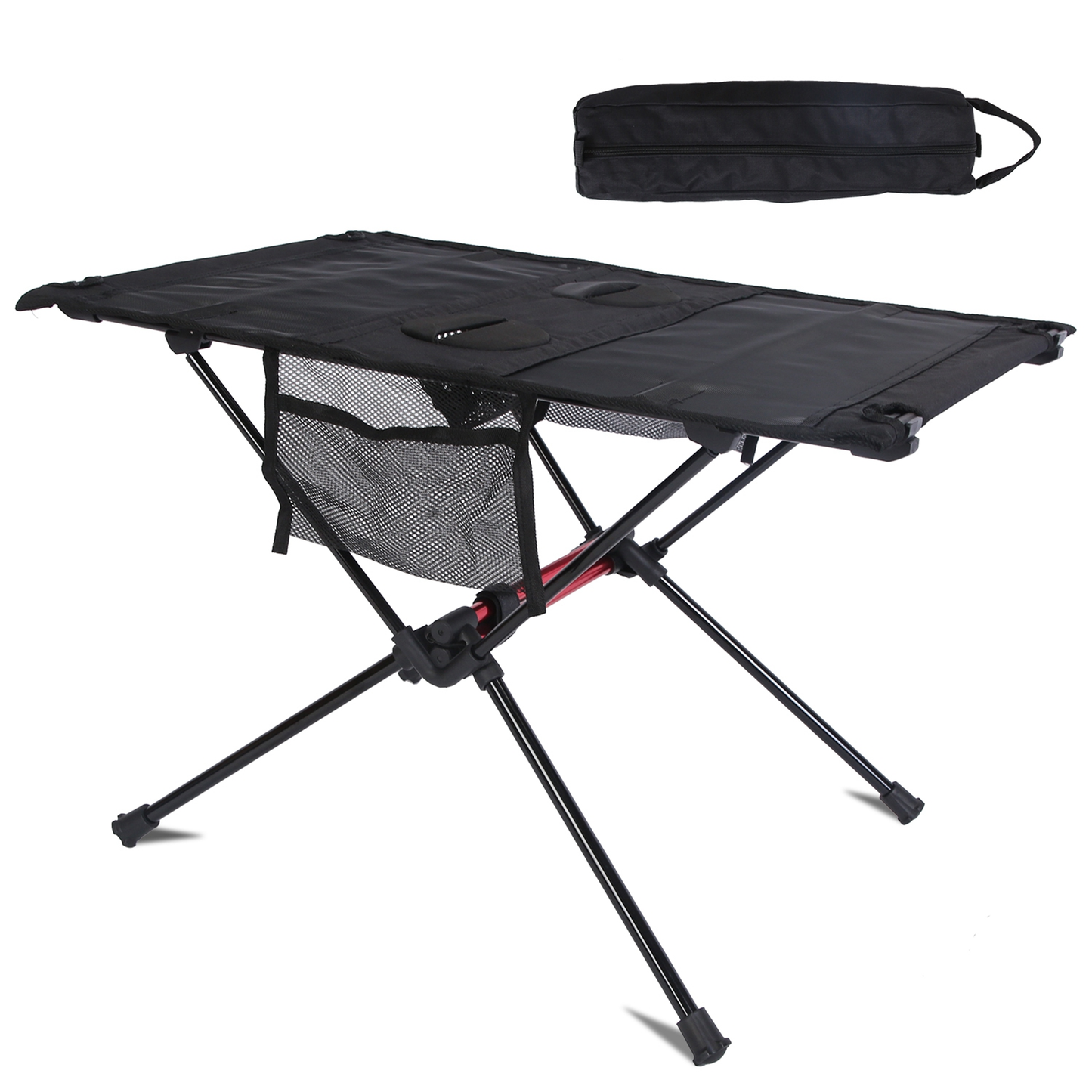 Portable Folding Camping Table with Cup Holders