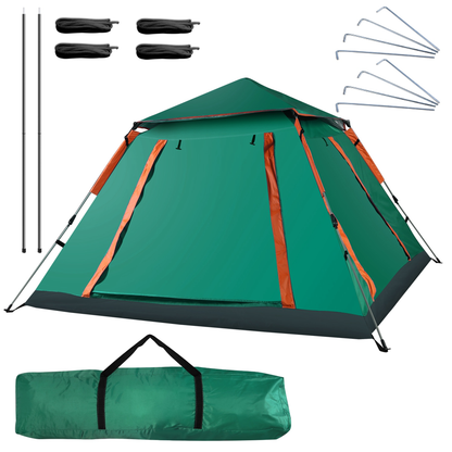 4-5 Person Foldable Waterproof Camping Tent (Green)