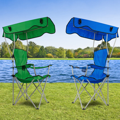 Foldable Beach Canopy Chair (Green)