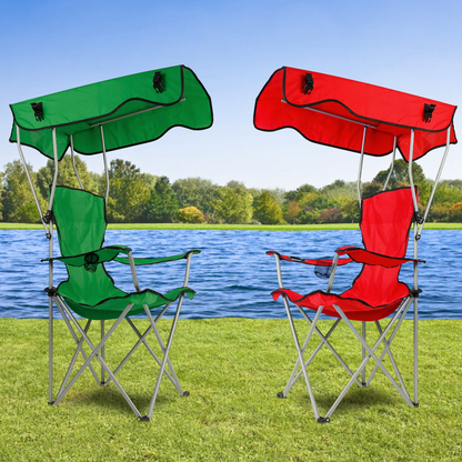 Foldable Beach Canopy Chair (Green)