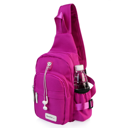 Unisex Nylon Crossbody Sling Backpack