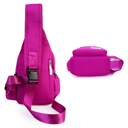 Unisex Nylon Crossbody Sling Backpack