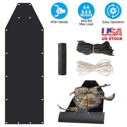 Deer Drag Sled with Anti-Slip Handle, Hunting Cart