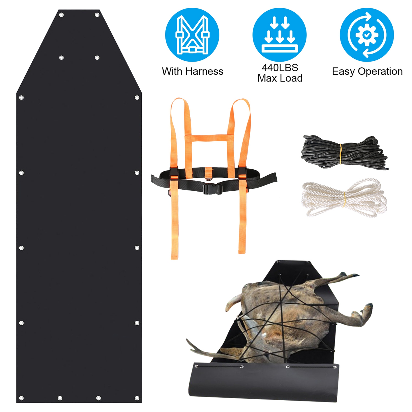 Deer Drag Sled with Harness