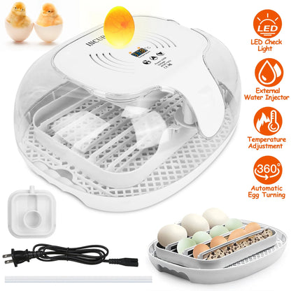 16 Eggs Incubator for Hatching Chicken Professional Poultry Hatcher