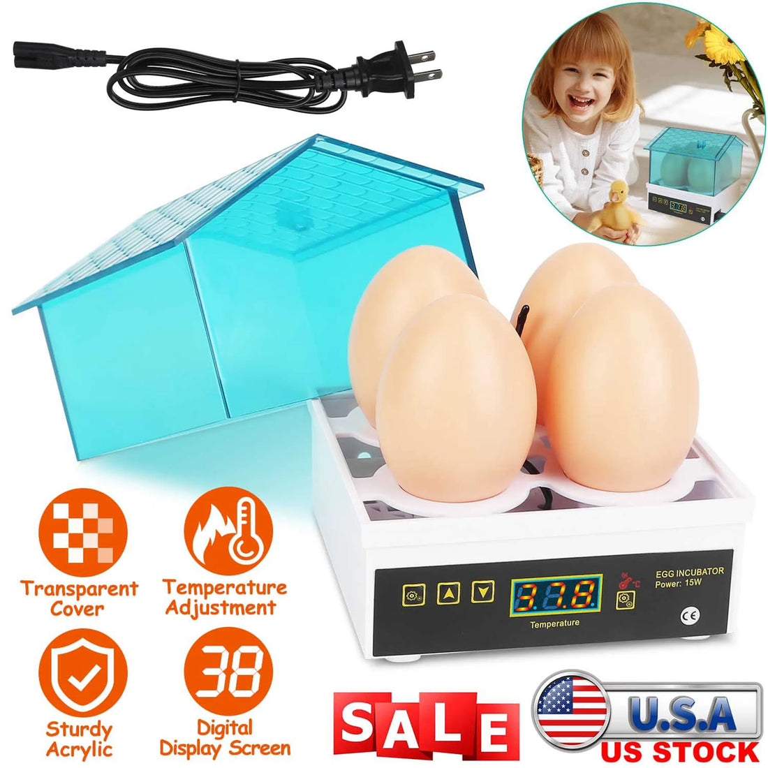4 Eggs Incubator