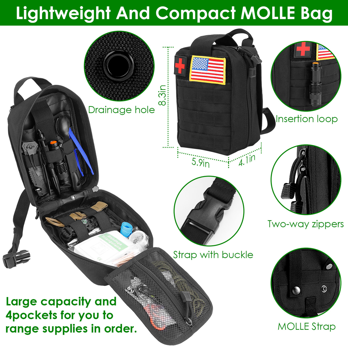 47-Piece Emergency Survival Kit