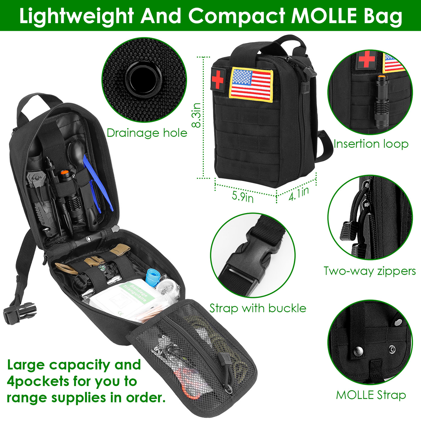 47-Piece Emergency Survival Kit