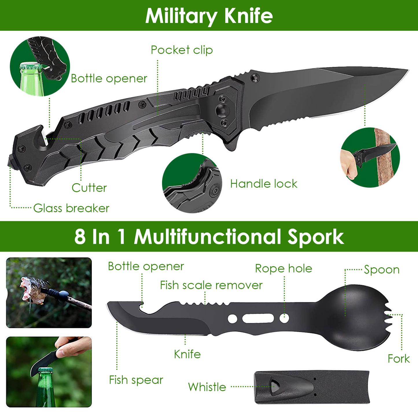 47-Piece Emergency Survival Kit