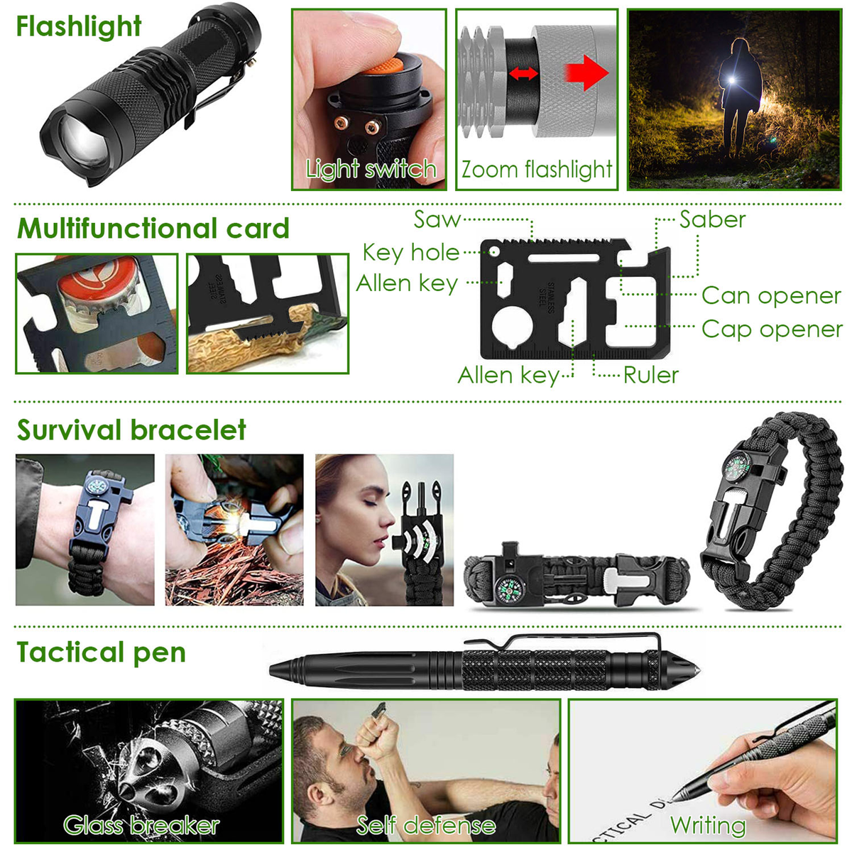 47-Piece Emergency Survival Kit
