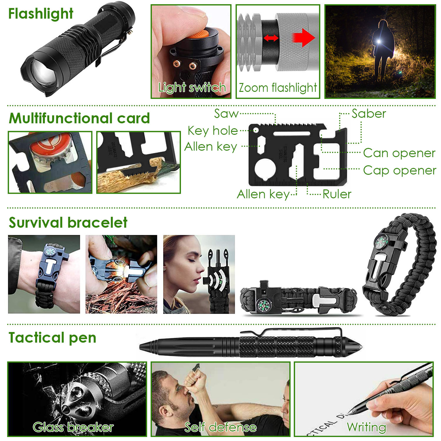 47-Piece Emergency Survival Kit