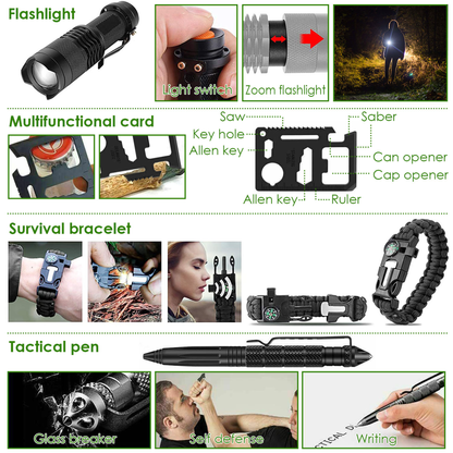 47-Piece Emergency Survival Kit