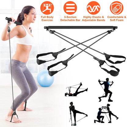 Pilates Bar Kit with Resistance Bands
