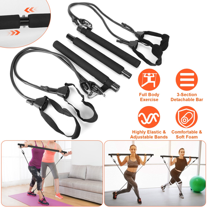 Pilates Bar Kit with Resistance Bands