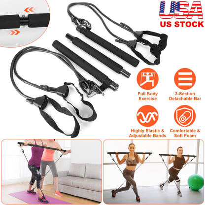 Pilates Bar Kit with Resistance Bands