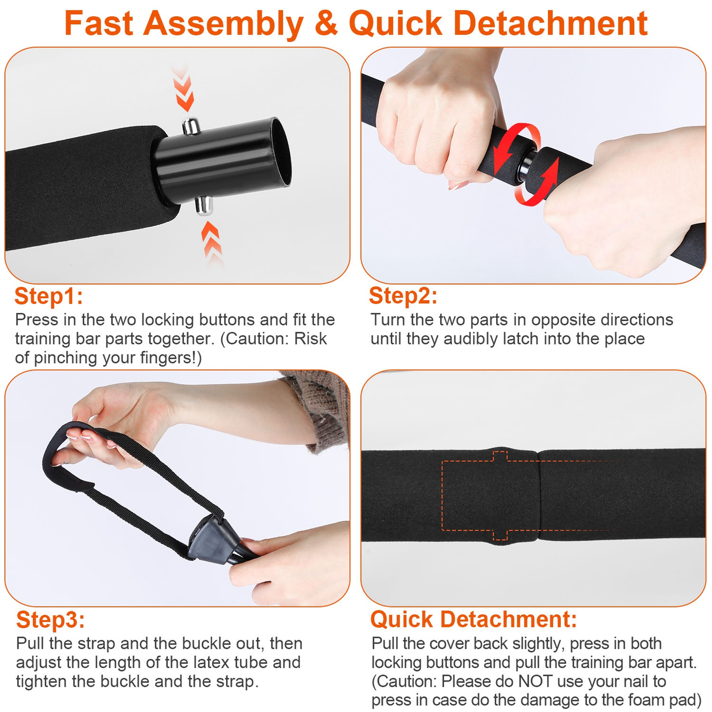Pilates Bar Kit with Resistance Bands