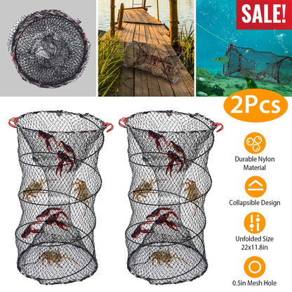 2-Piece Crab Trap Bait Nets for Shrimp and Lobster