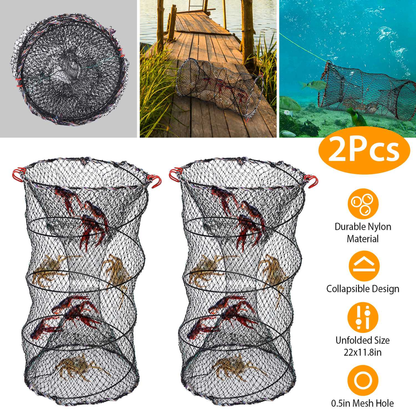 2-Piece Crab Trap Bait Nets for Shrimp and Lobster