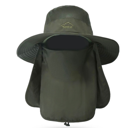 3-in-1 Foldable Wide Brim Fishing Bucket Hat