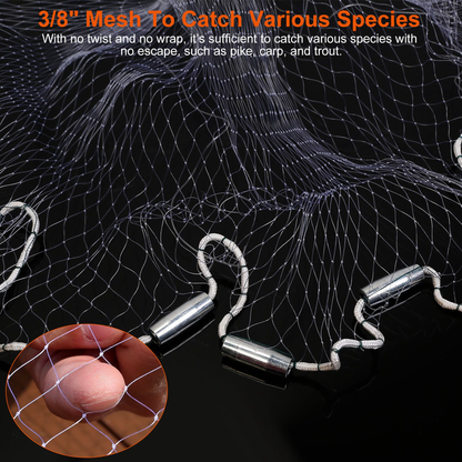 8 ft Radius Fishing Cast Net