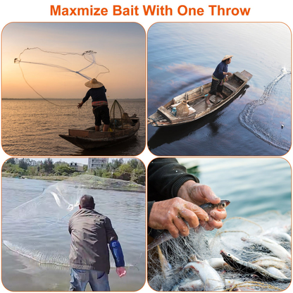 8 ft Radius Fishing Cast Net