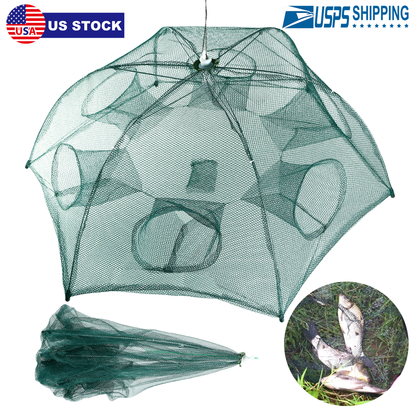 Portable Foldable Fishing Trap Net