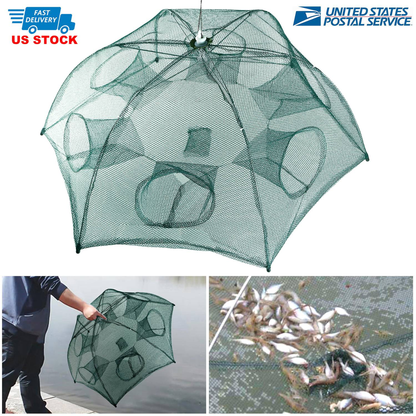 Portable Foldable Fishing Trap Net