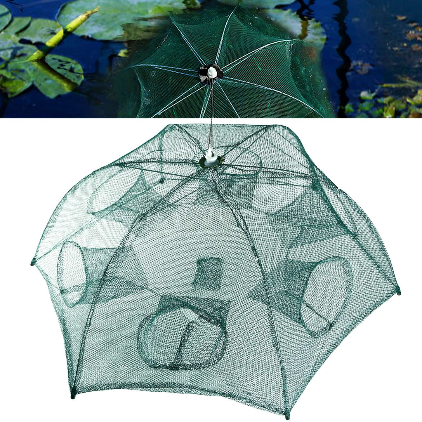 Portable Foldable Fishing Trap Net
