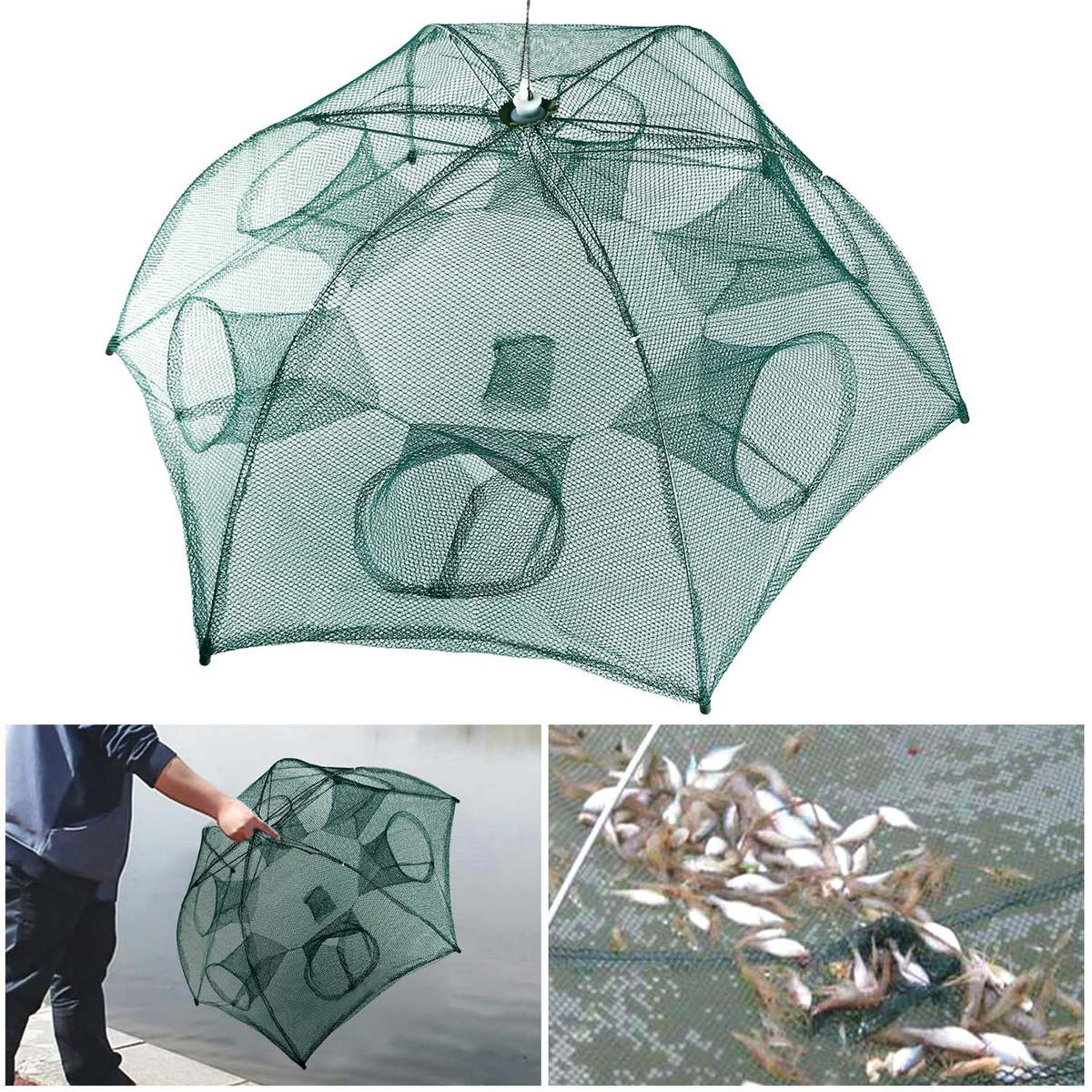 Portable Foldable Fishing Trap Net