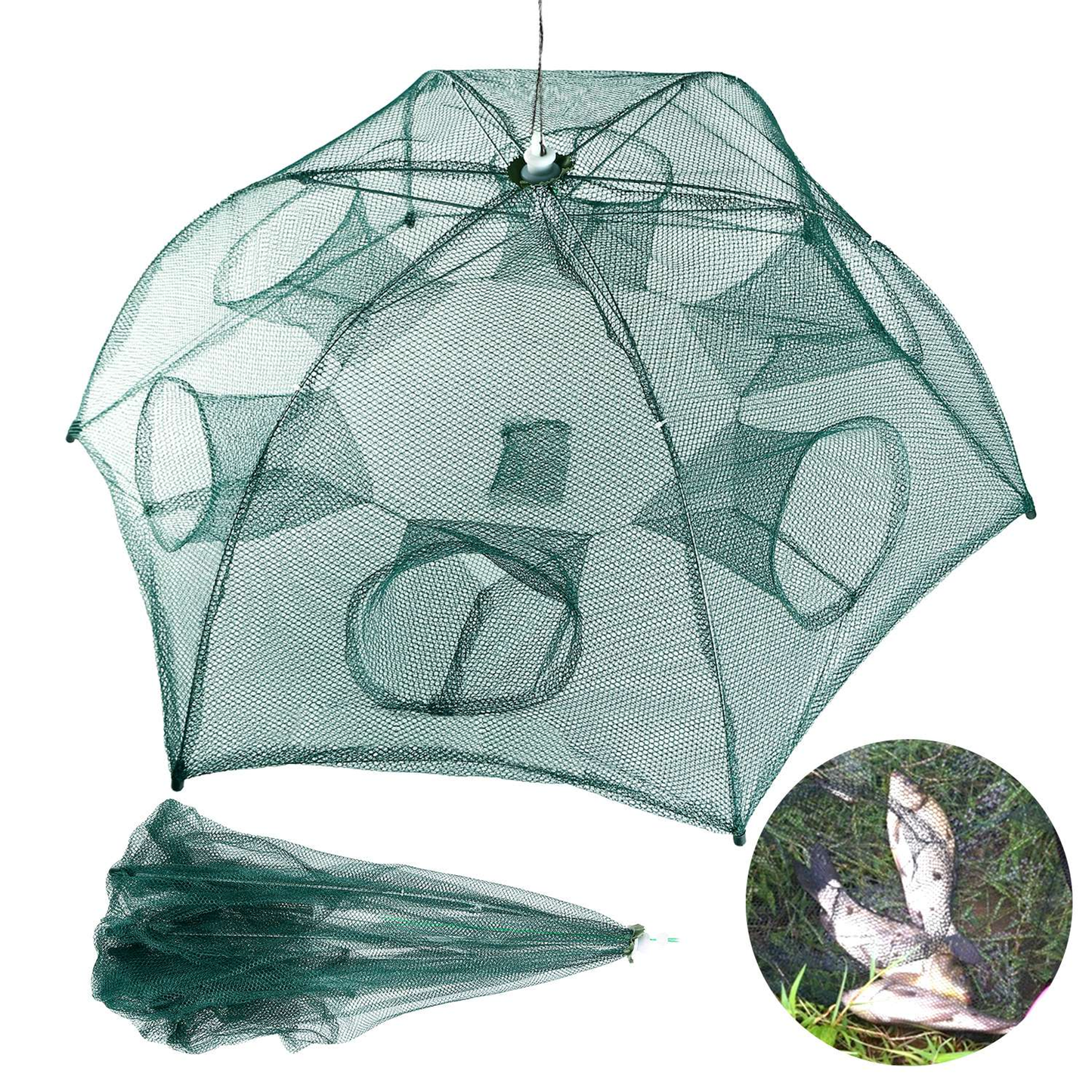 Portable Foldable Fishing Trap Net