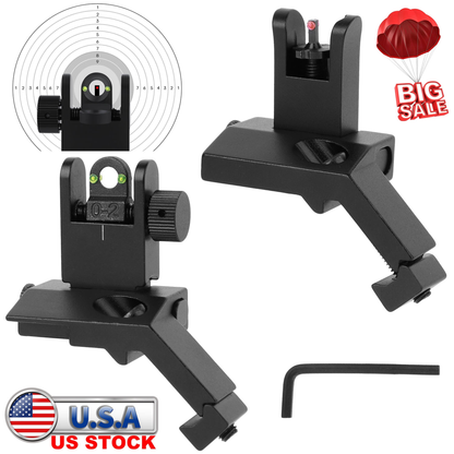 Aluminum Flip-Up Sight Set, 45-Degree Offset