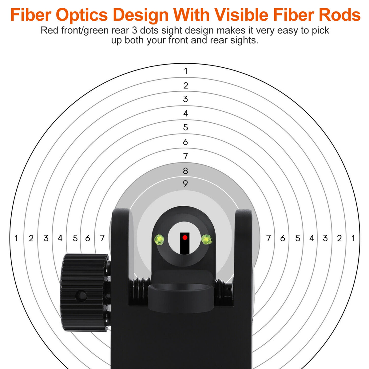 Aluminum Flip-Up Sight Set, 45-Degree Offset